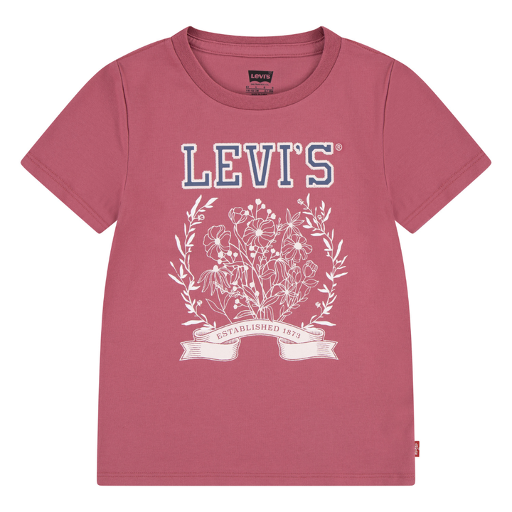 Levi's Collegiate Short Sleeve Tee Rose Wine (Little Kids)