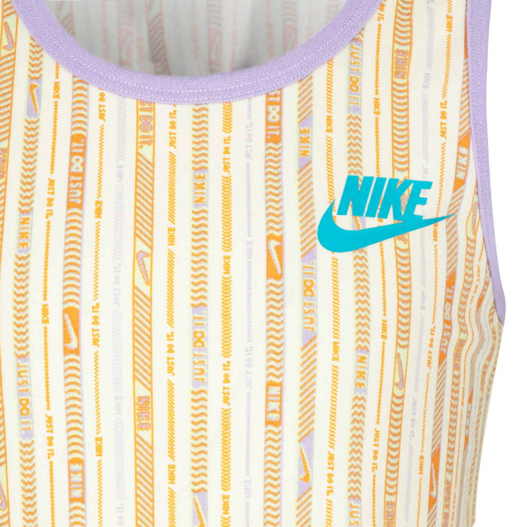 Nike Happy Camper Printed Dress Coconut Milk (Little Kids)