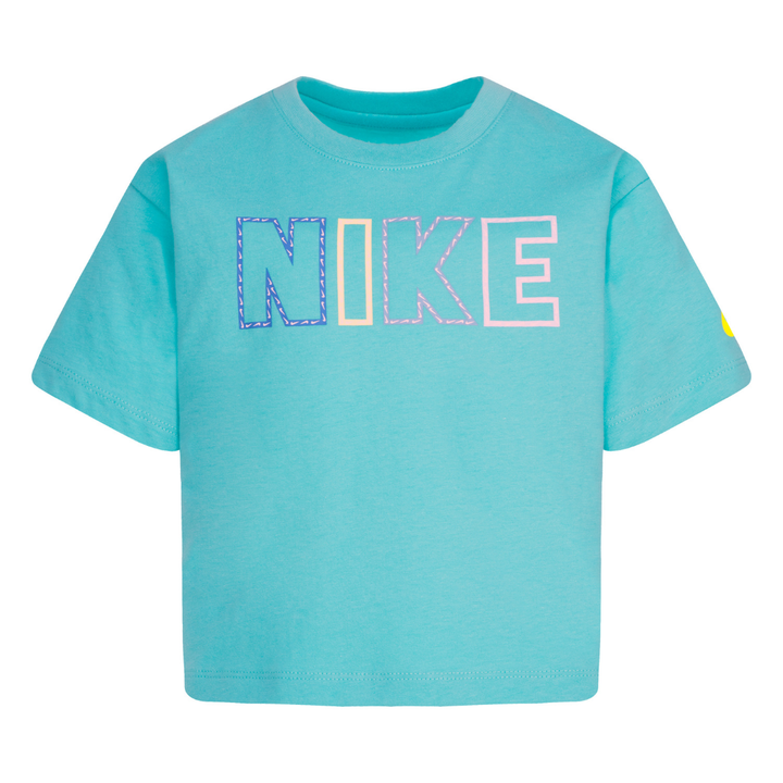 Nike Femme Pop Short Sleeve Tee Green Frost (Little Kids)
