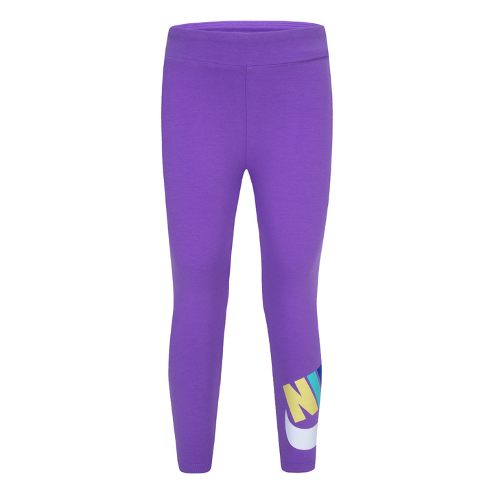 Nike Club High Rise Leggings Black Raspberry (Little Kids)