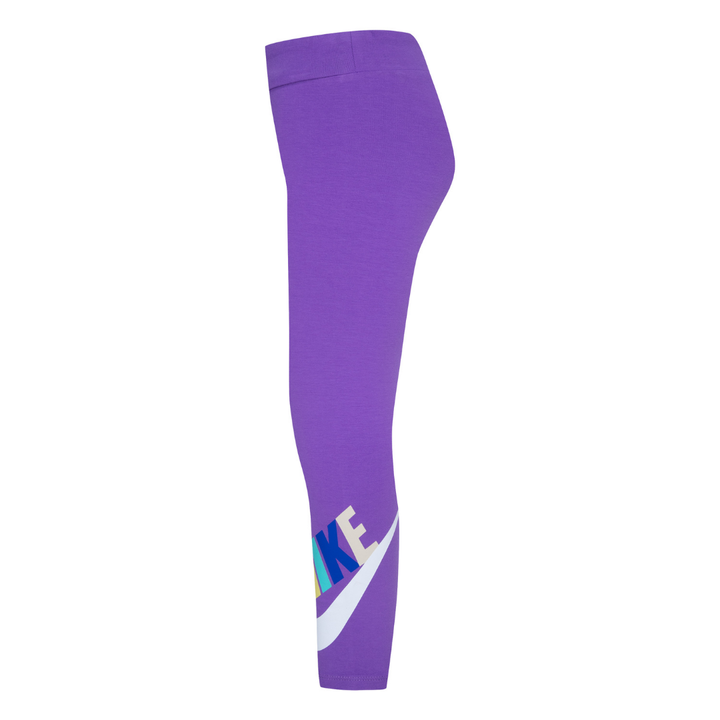 Nike Club High Rise Leggings Black Raspberry (Little Kids)