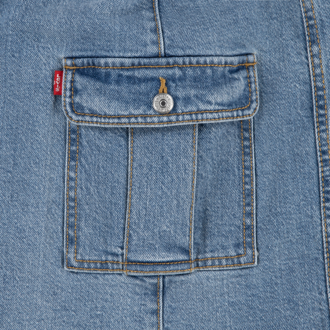 Levi's Cargo Jeans Skirt Gold Country (Little Kids)
