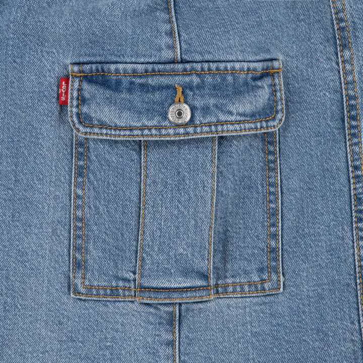 Levi's Cargo Jeans Skirt Gold Country (Little Kids)