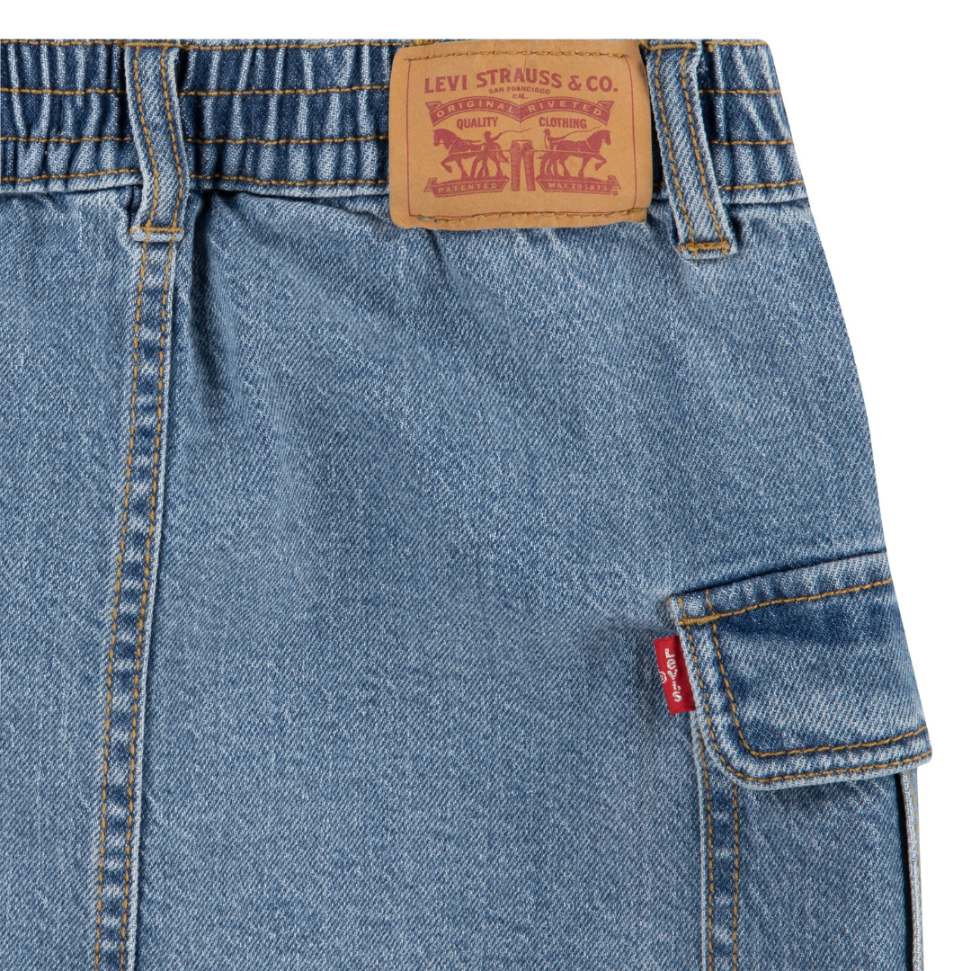 Levi's Cargo Jeans Skirt Gold Country (Little Kids)