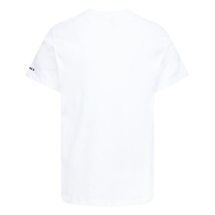 Converse Floral Dissected Printed Tee White (Big Kids)