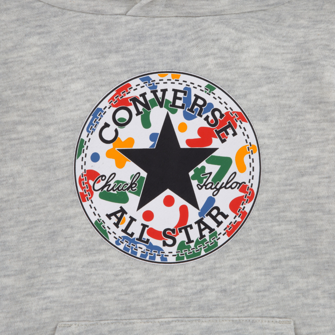 Converse Squiggle Hoodie Set Grey Heather (Toddler)