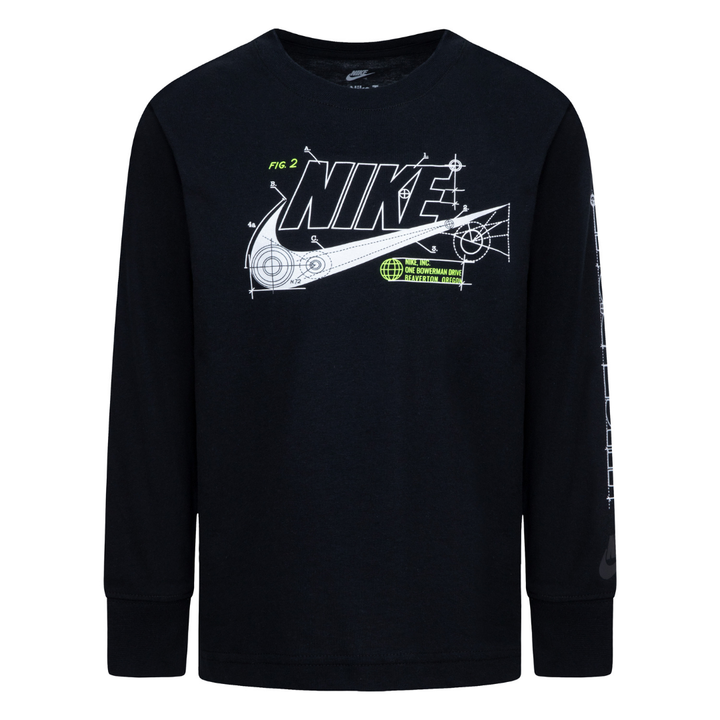 Nike Future Utility Long Sleeve Tee Black (Little Kids)