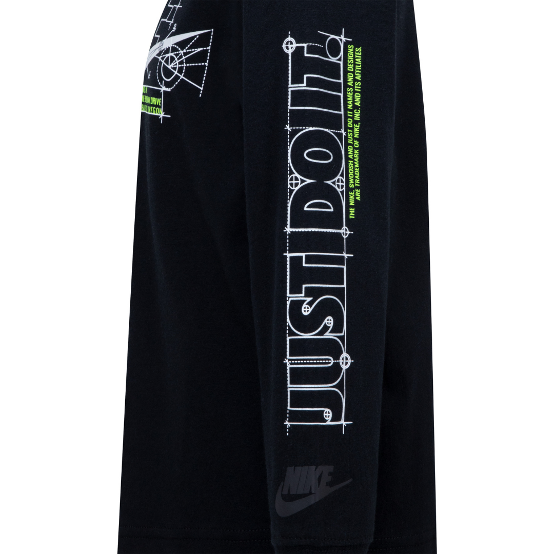 Nike Future Utility Long Sleeve Tee Black (Little Kids)