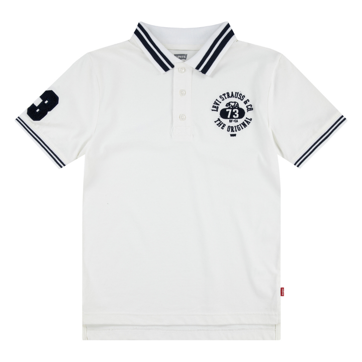 Levi's Tipped Polo Bright White (Big Kids)