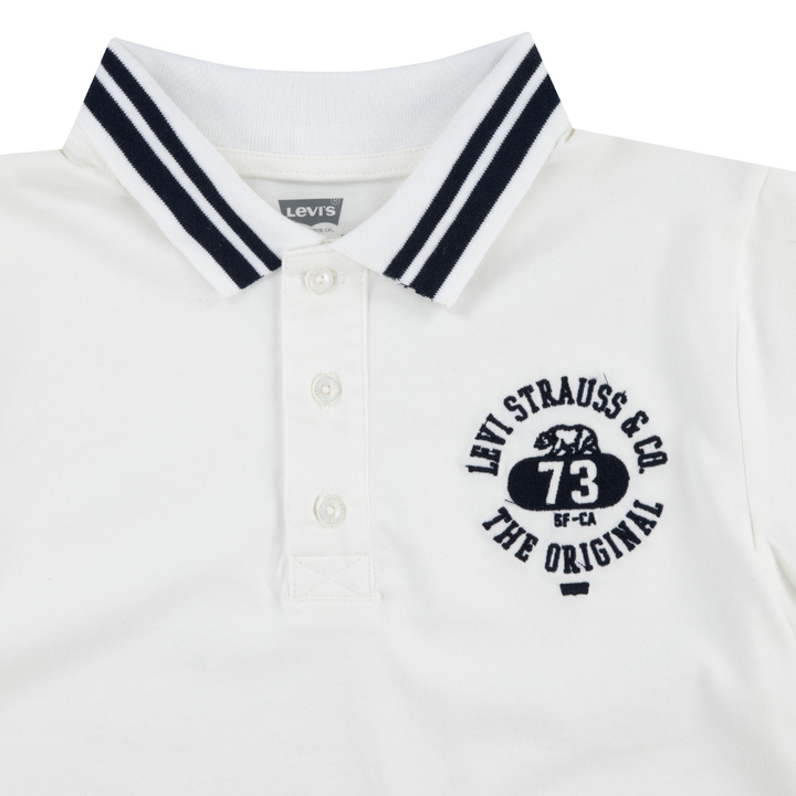 Levi's Tipped Polo Bright White (Big Kids)