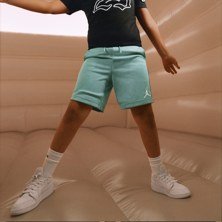 Jordan MJ Flight MVP Dri-FIT Mesh Shorts Emerald Rise (Big Kids)