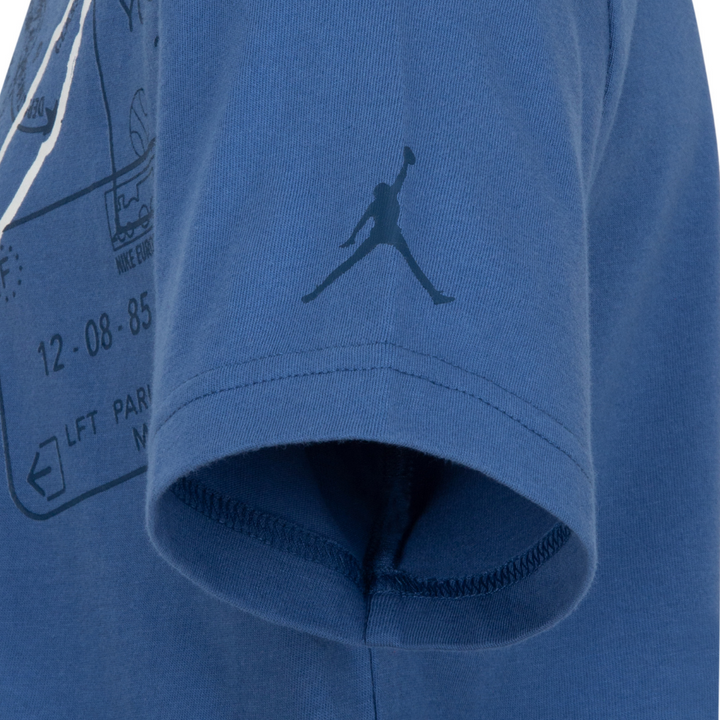 Jordan Jumpman Flight Stamp Tee Industrial Blue (Big Kids)