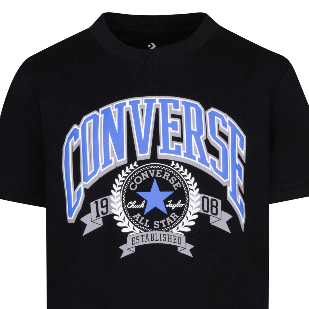 Converse Rec Club Tee Black (Big Kids)