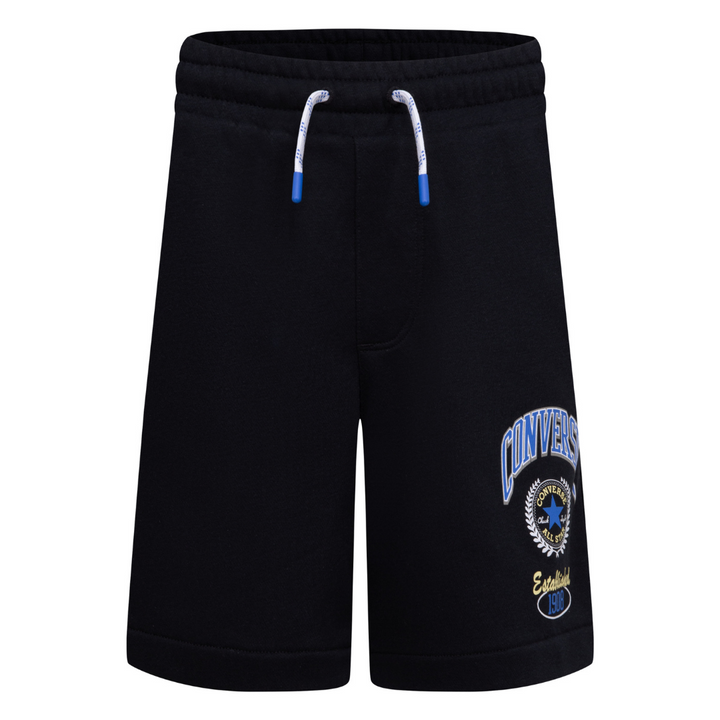 Converse Rec Club French Terry Shorts Black (Big Kids)