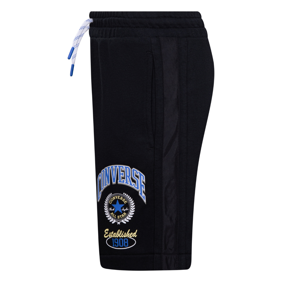 Converse Rec Club French Terry Shorts Black (Big Kids)