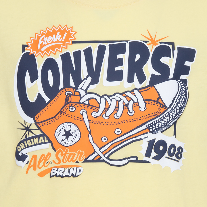 Converse Sun Fresh Sneaker Graphic Tee Like Butter (Big Kids)
