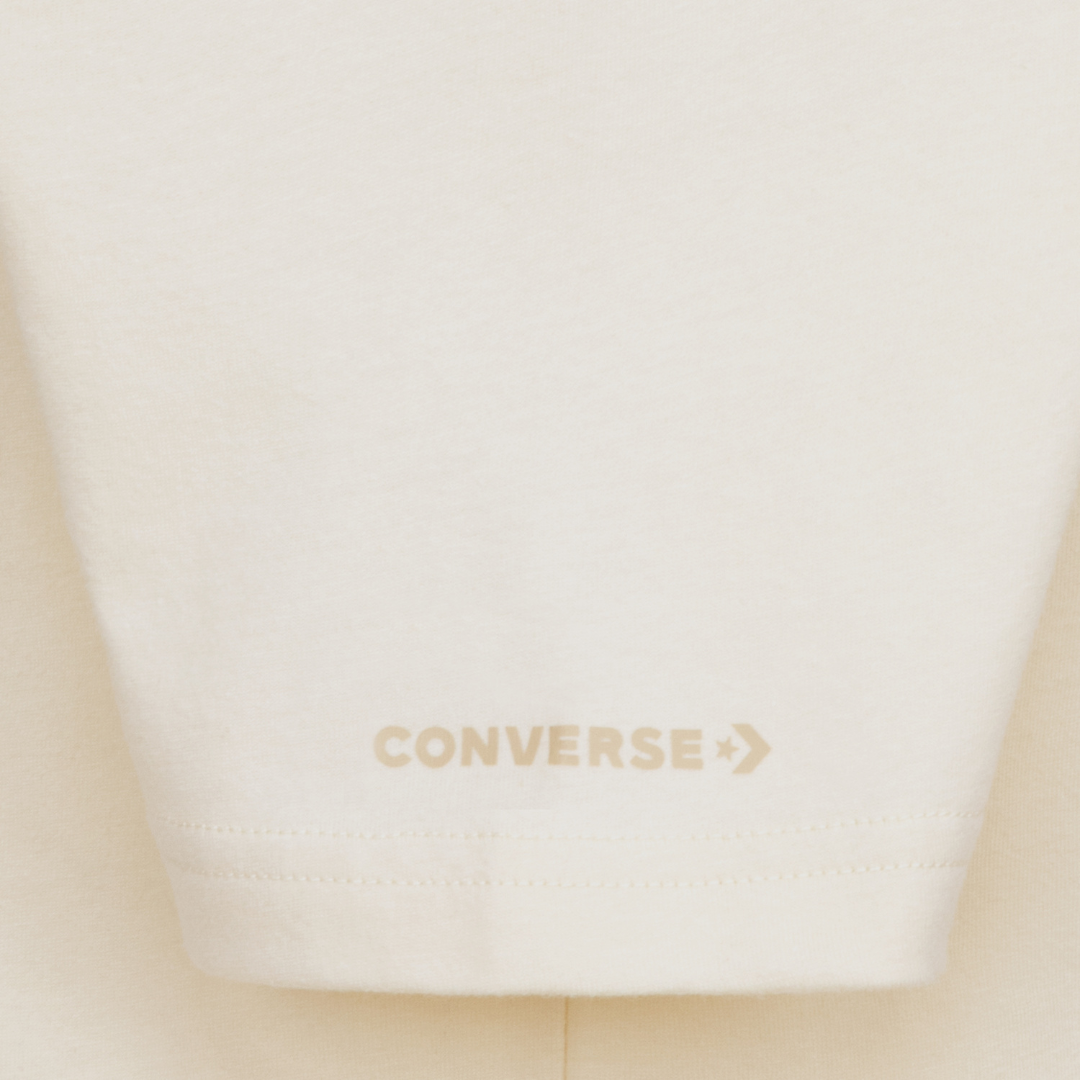 Converse Boys Collegiate Crest Short Sleeve Tee Ivory (Big Kids)