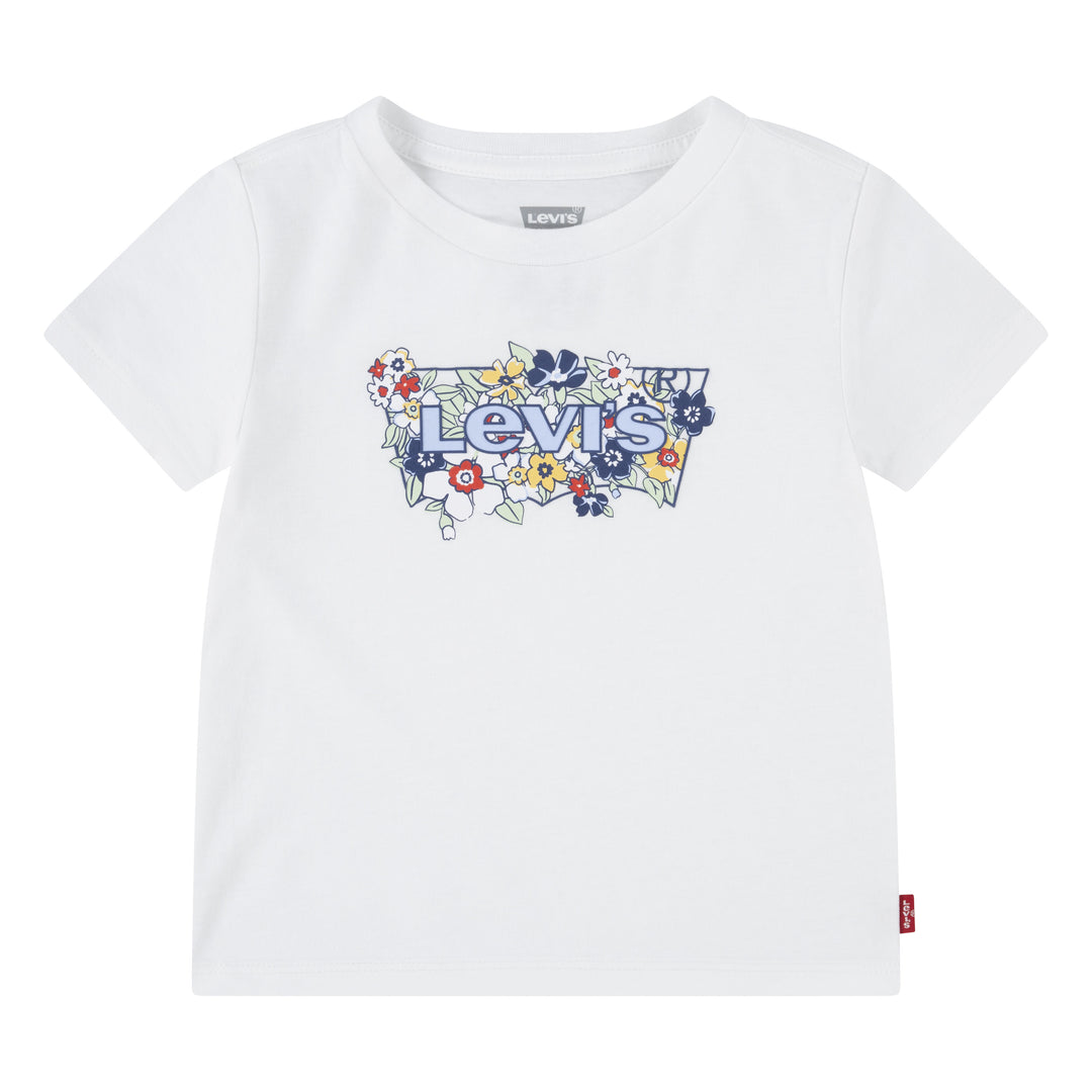 Levi's Girls Short Sleeve Batwing Fill Bright White (Toddlers)