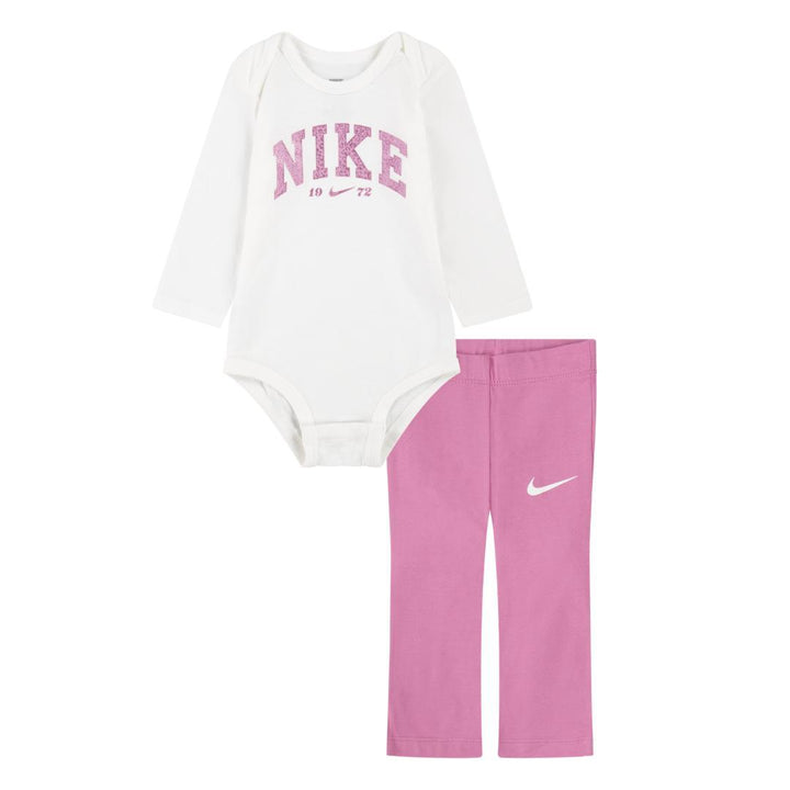 Nike Girls Swoosh Spirit Bodysuit Set Magic Flamingo (Infant)