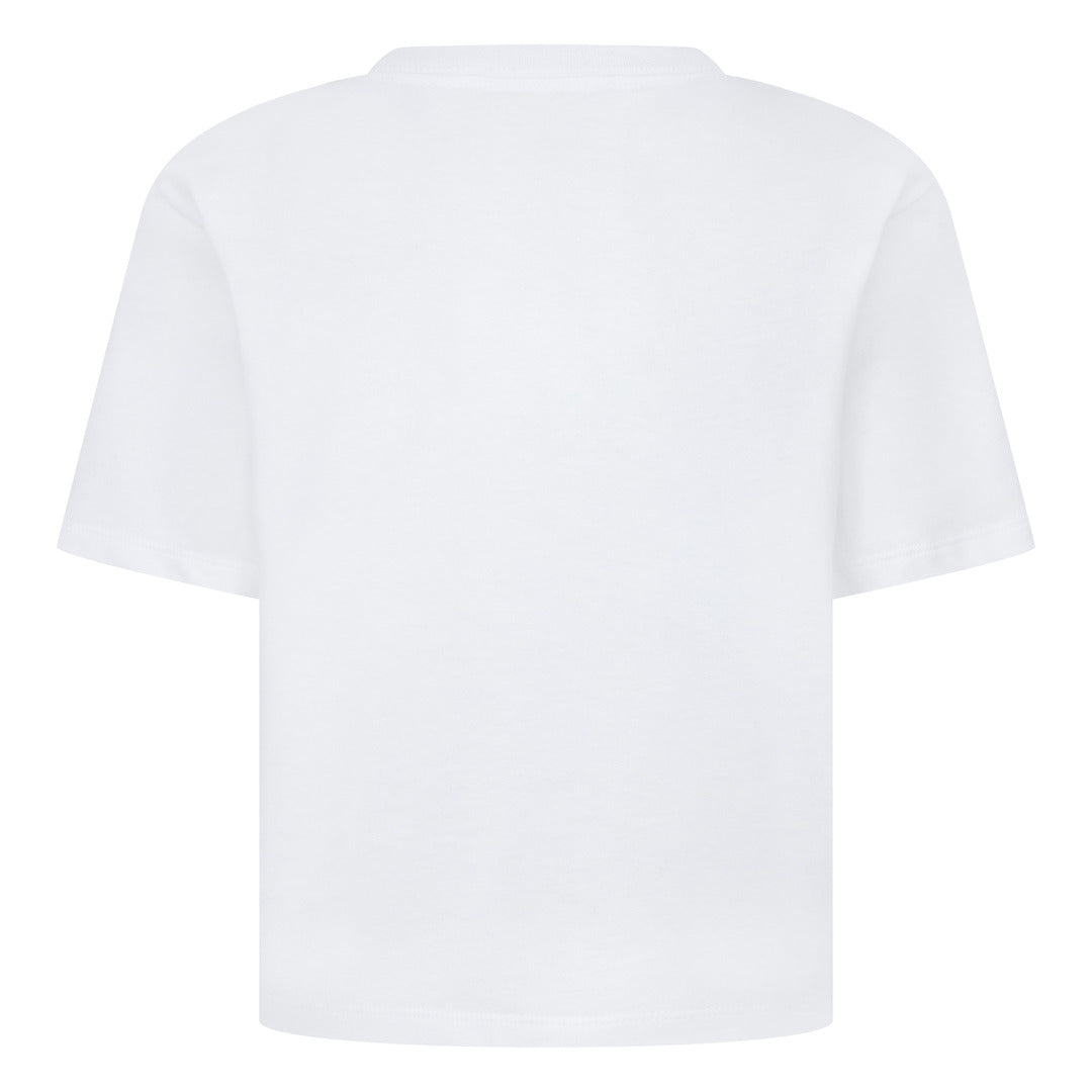 Jordan Girls 1st Baby Blue Short Sleeve Tee White (Little Kids)