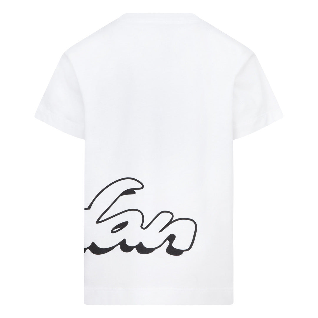 Jordan Girls Enchantment Script Short Sleeve Tee White (Little Kids)