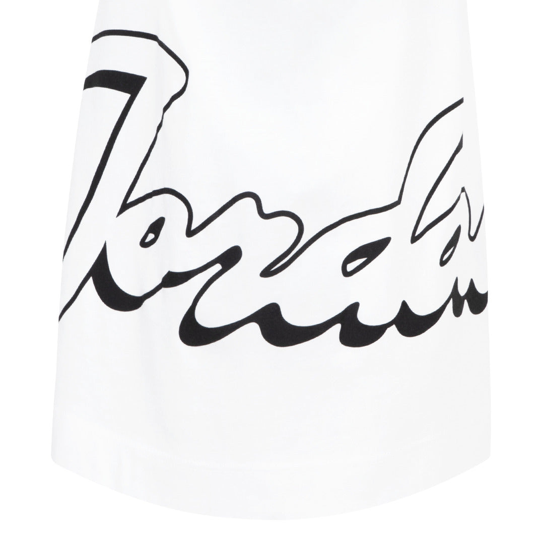 Jordan Girls Enchantment Script Short Sleeve Tee White (Little Kids)