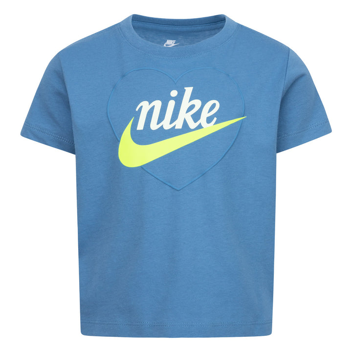 Nike Girls New Impressions Graphic Tee Aegean Storm (Little Kids)