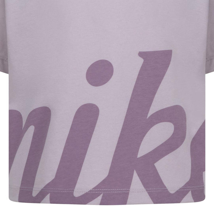 Nike Girls Cozy Graphic Tee Platinum Violet (Little Kids)