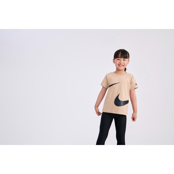 Nike Girls Swoosh Spirit Tee Hemp (Little Kids)