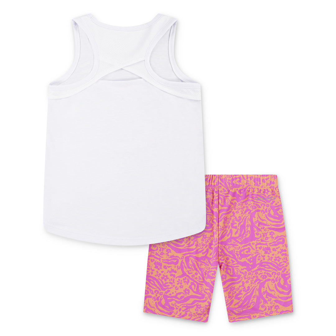 Nike Wild Flower AOP Bike Short (Little Kids)