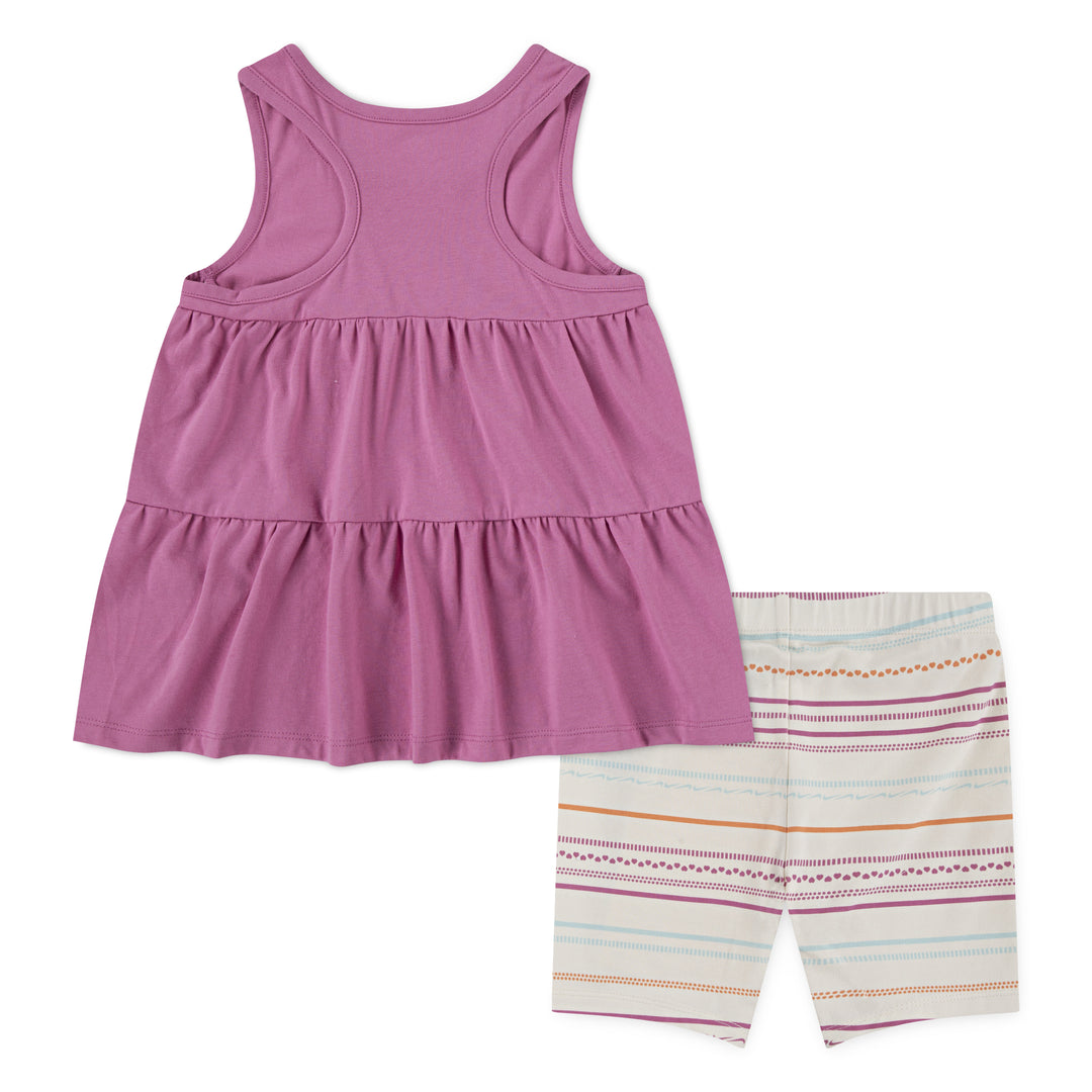 Nike Girls Sunny Swoosh Bike Shorts Coconut Milk (Little Kids)