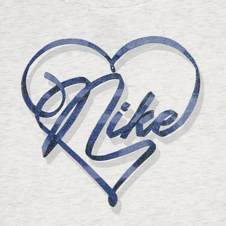 Nike Girls Swoosh On Pointe Graphic Tee Birch Heather (Little Kids)