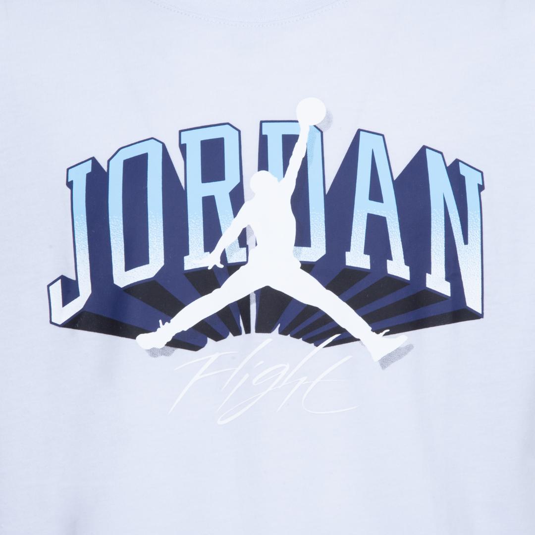 Jordan Girls Push Through Short Sleeve Tee Football Grey (Big Kids)