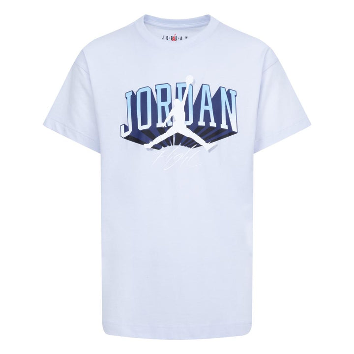 Jordan Girls Push Through Short Sleeve Tee Football Grey (Big Kids)