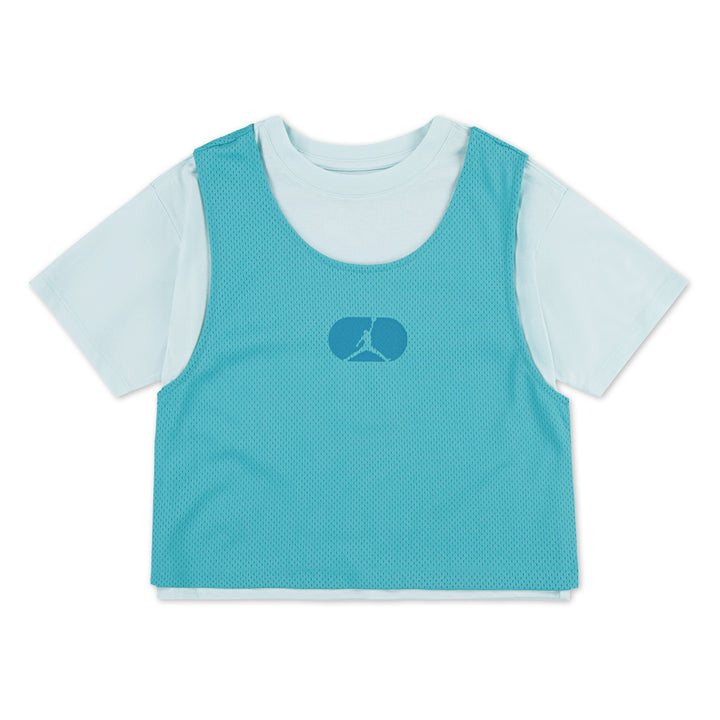 Jordan Girls Training Camp Mesh Overlay Washed Teal (Big Kids)