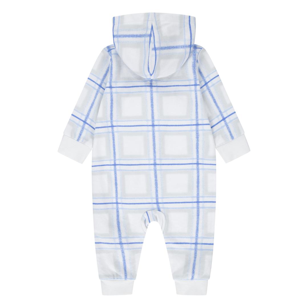 Jordan Brooklyn Essentials Holiday Hooded Coverall White (Newborn)