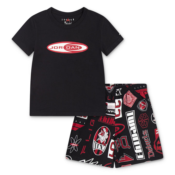 Jordan MJ Brooklyn AOP Short Set (Little Kids)