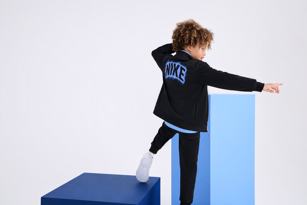 Nike Boys Powder Play Long Sleeve Tee Royal Pulse (Little Kids)