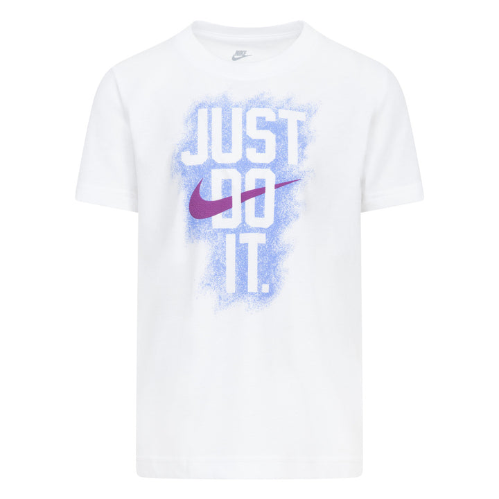 Nike Boys Powder Play Short Sleeve Tee White (Little Kids)