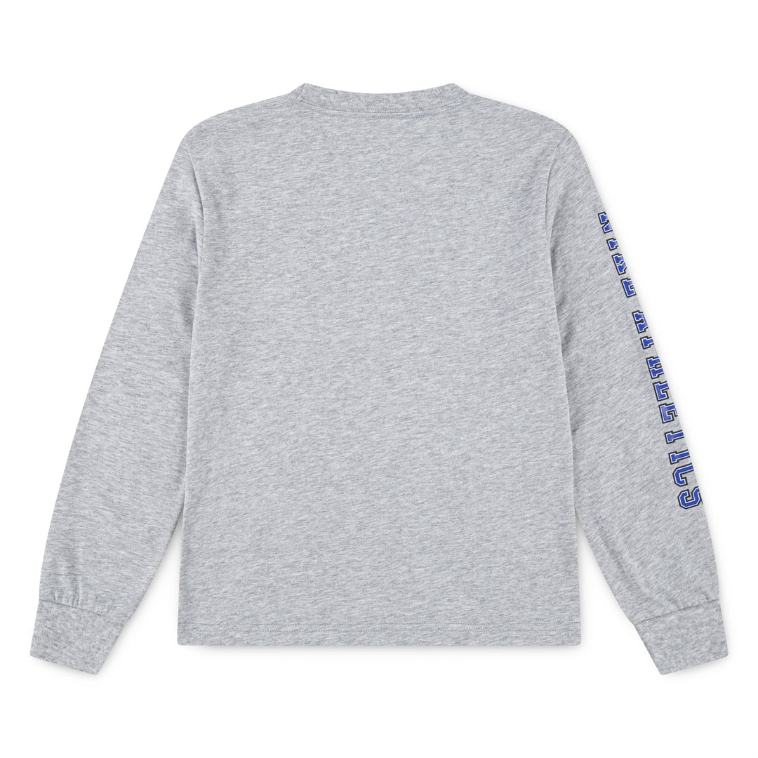 Nike Boys Athletics Long Sleeve T-Shirt Light Smoke Gray Heather (Little Kids)