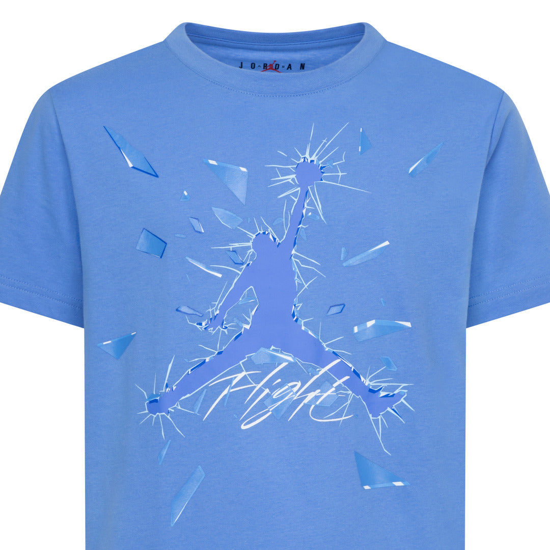 Jordan Boys Shattered Glass Jumpman Tee Legend Blue (Big Kids)