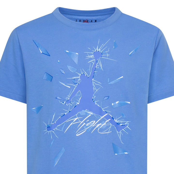 Jordan Boys Shattered Glass Jumpman Tee Legend Blue (Big Kids)
