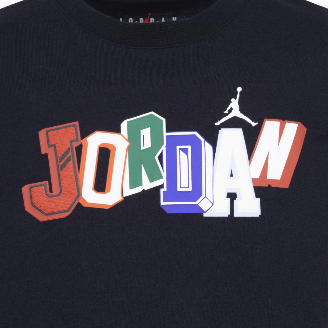 Jordan Boys Signature Short Sleeve Tee Black (Big Kids)