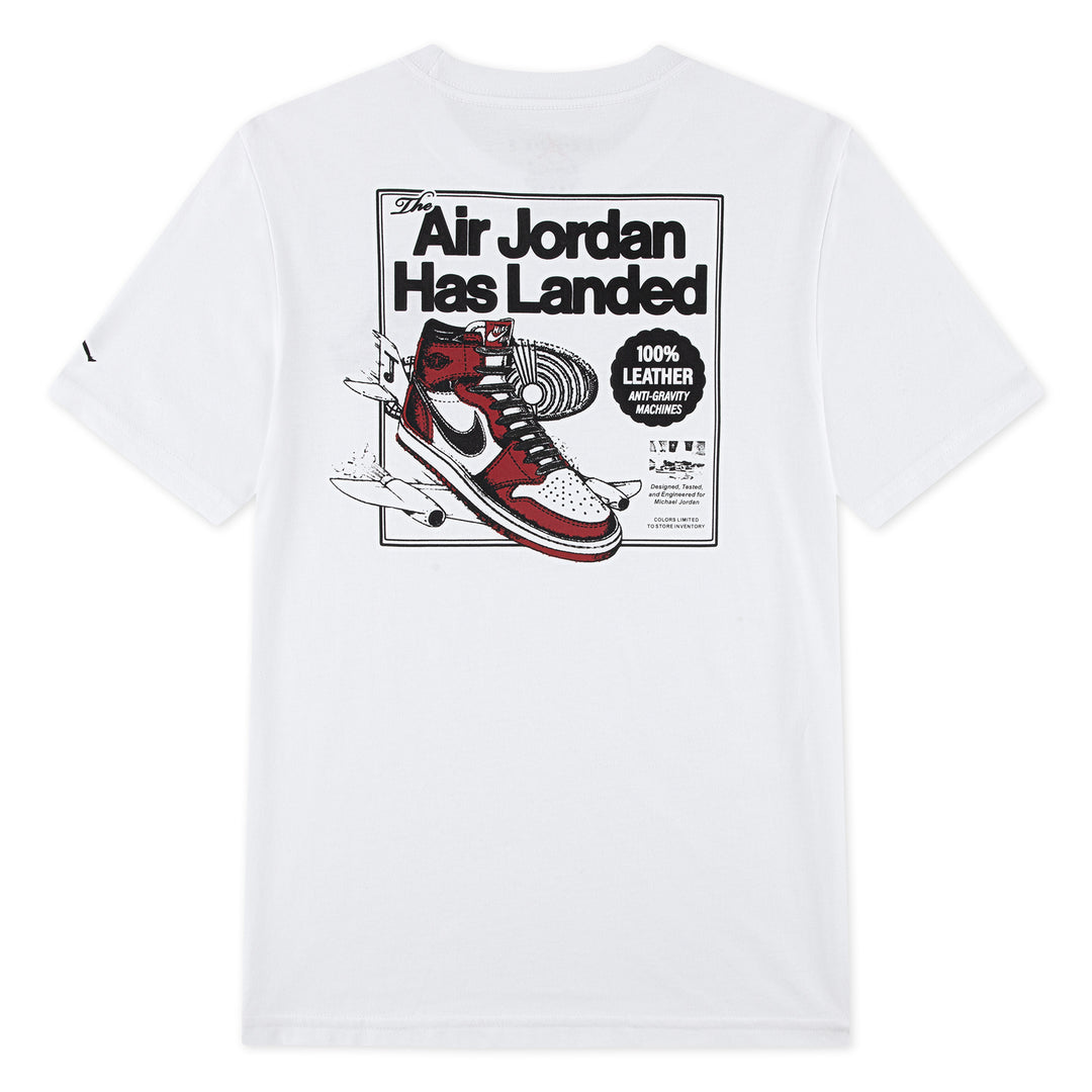 Jordan Boys Varsity Split White Short Sleeve T-Shirt (Big Kids)