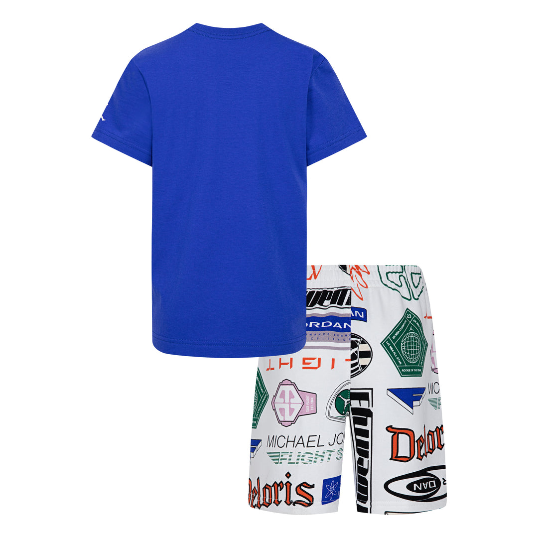 Jordan MJ Brooklyn AOP Short Sleeve Set (Little Kids)