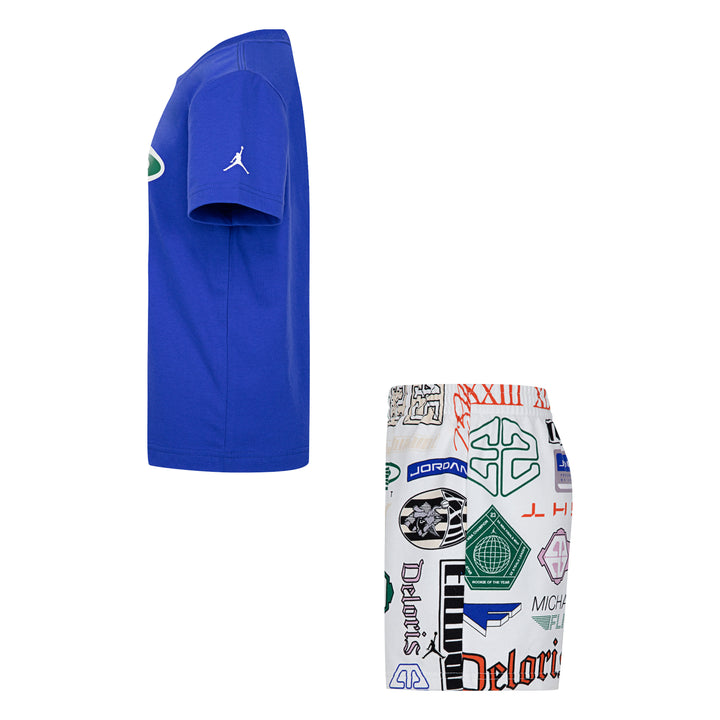 Jordan MJ Brooklyn AOP Short Sleeve Set (Little Kids)