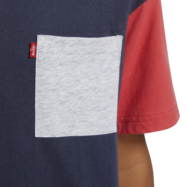 Levi's Stay Loose Colorblock Tee India Ink (Big Kids)