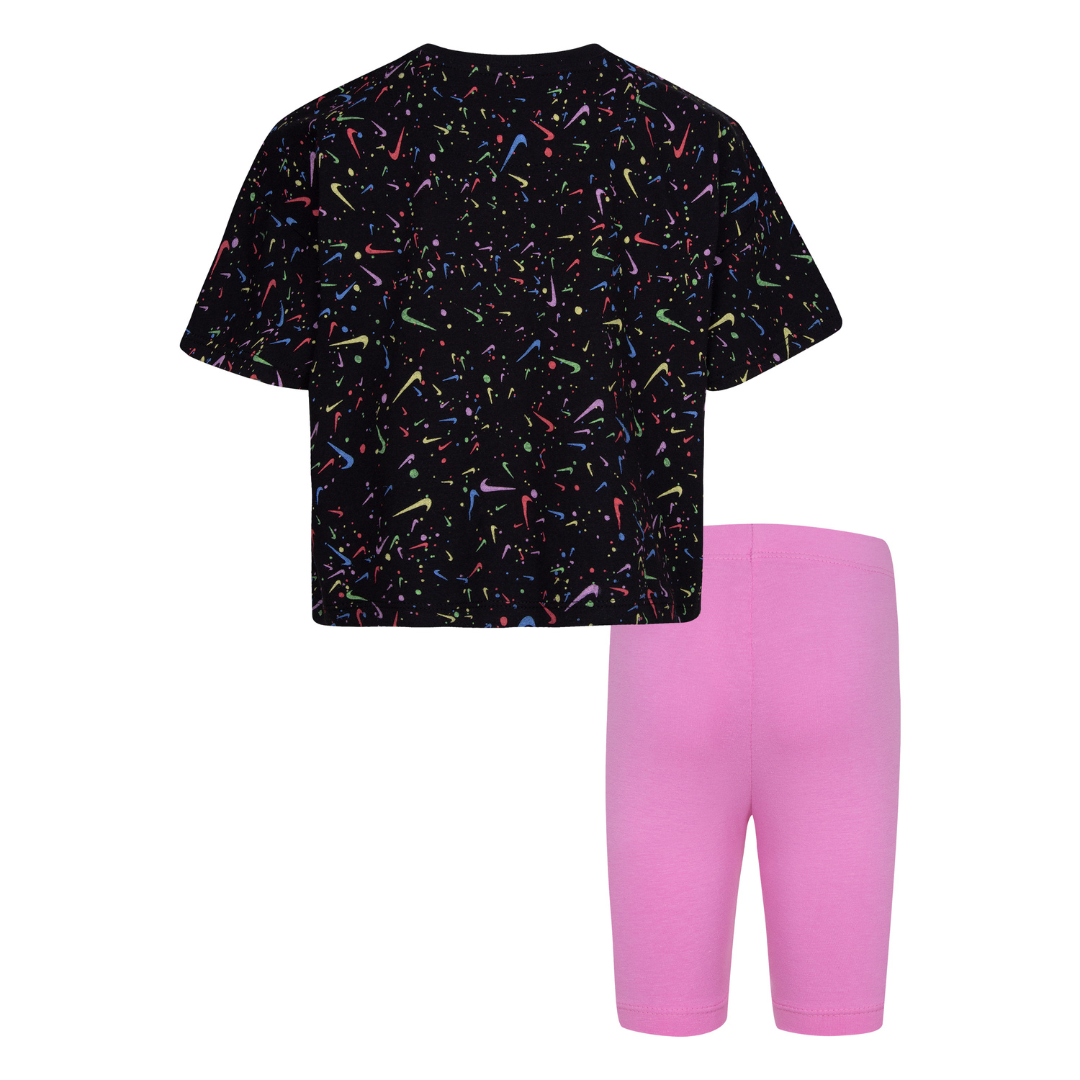 Nike Boxy Tee & Bike Shorts Set (Little Kids)