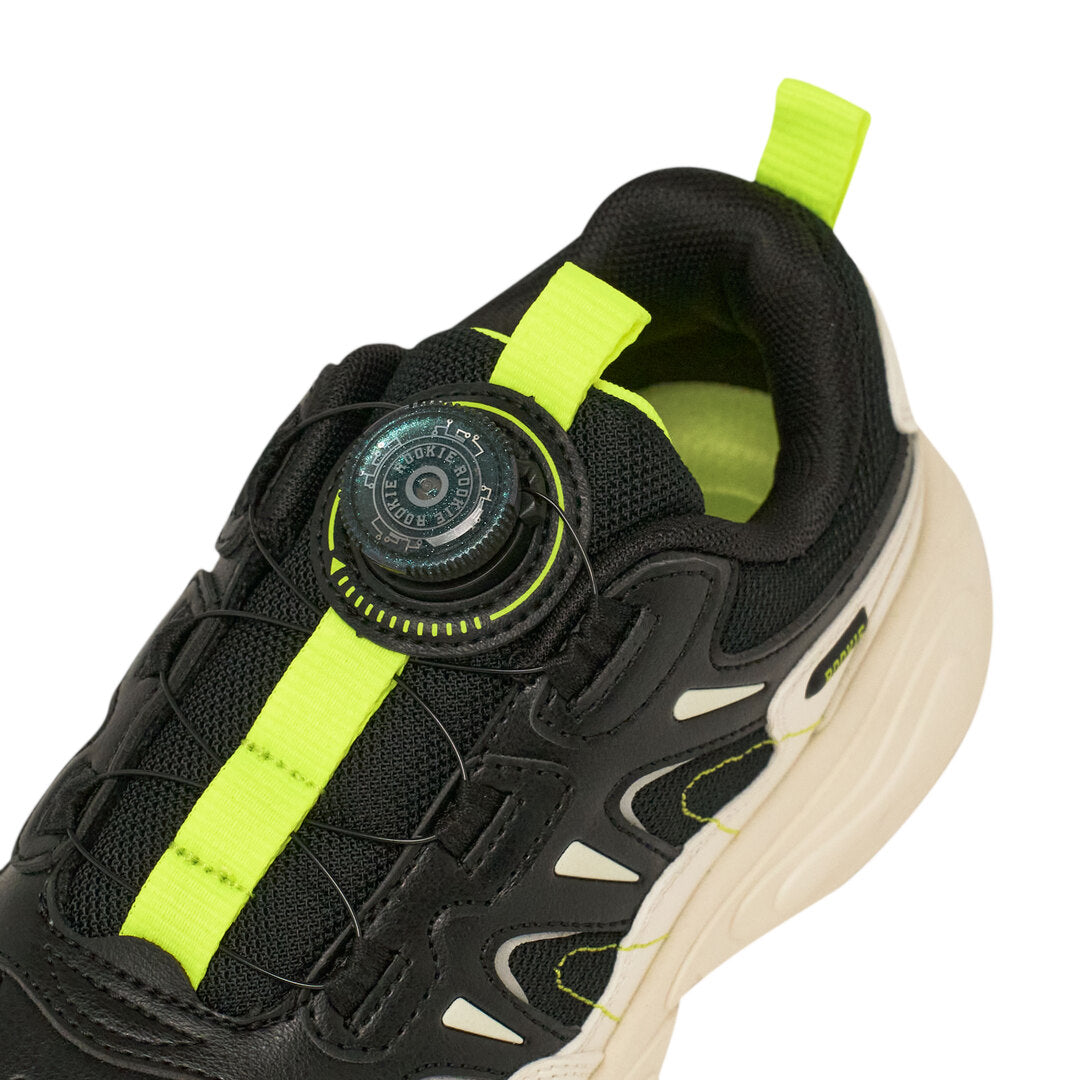 Rookie Chunky Sneaker Black/Off-White (Little Kids)