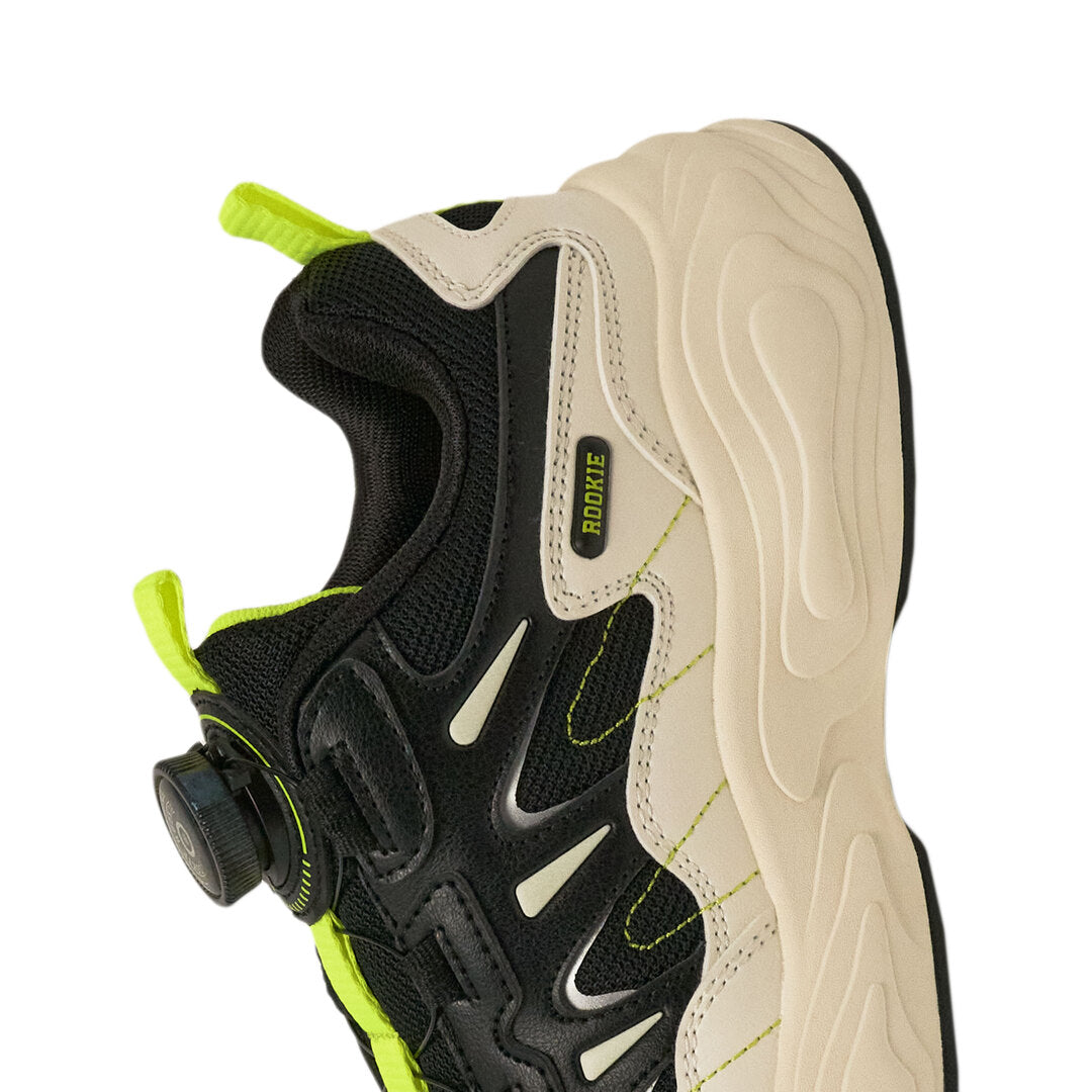 Rookie Chunky Sneaker Black/Off-White (Little Kids)